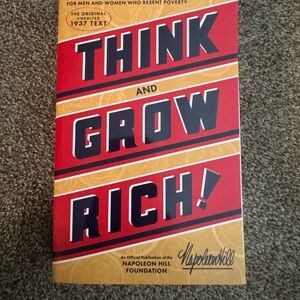 Think and Grow Rich Book - Red and Orange Cover NEVER BEEN OPENED OR TOUCHED